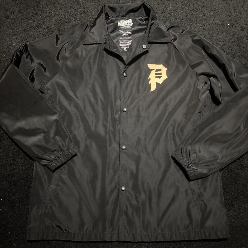 Primitive x Naruto Men's Shippuden Coaches Snap Jacket Size M